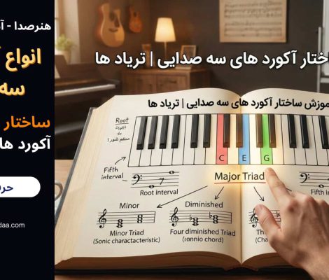 آموزش ساختار آکورد های سه صدایی | تریاد ها