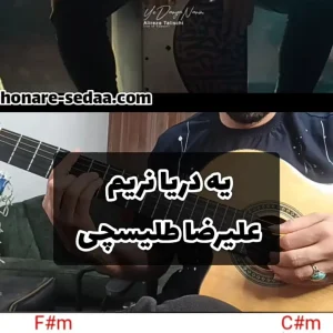 اجرا و آموزش آهنگ یه دریا نریم علیرضا طلیسچی با گیتار